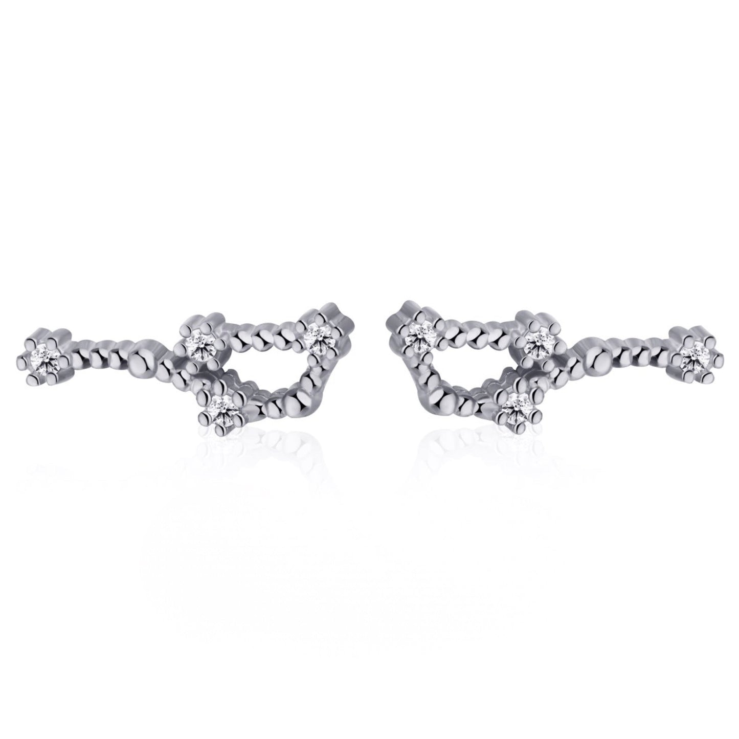 GIOVE MIO Studs Constelacion Geminis Ag 925 en Plata 925. Plata 925 / #N/A / 11X4MM