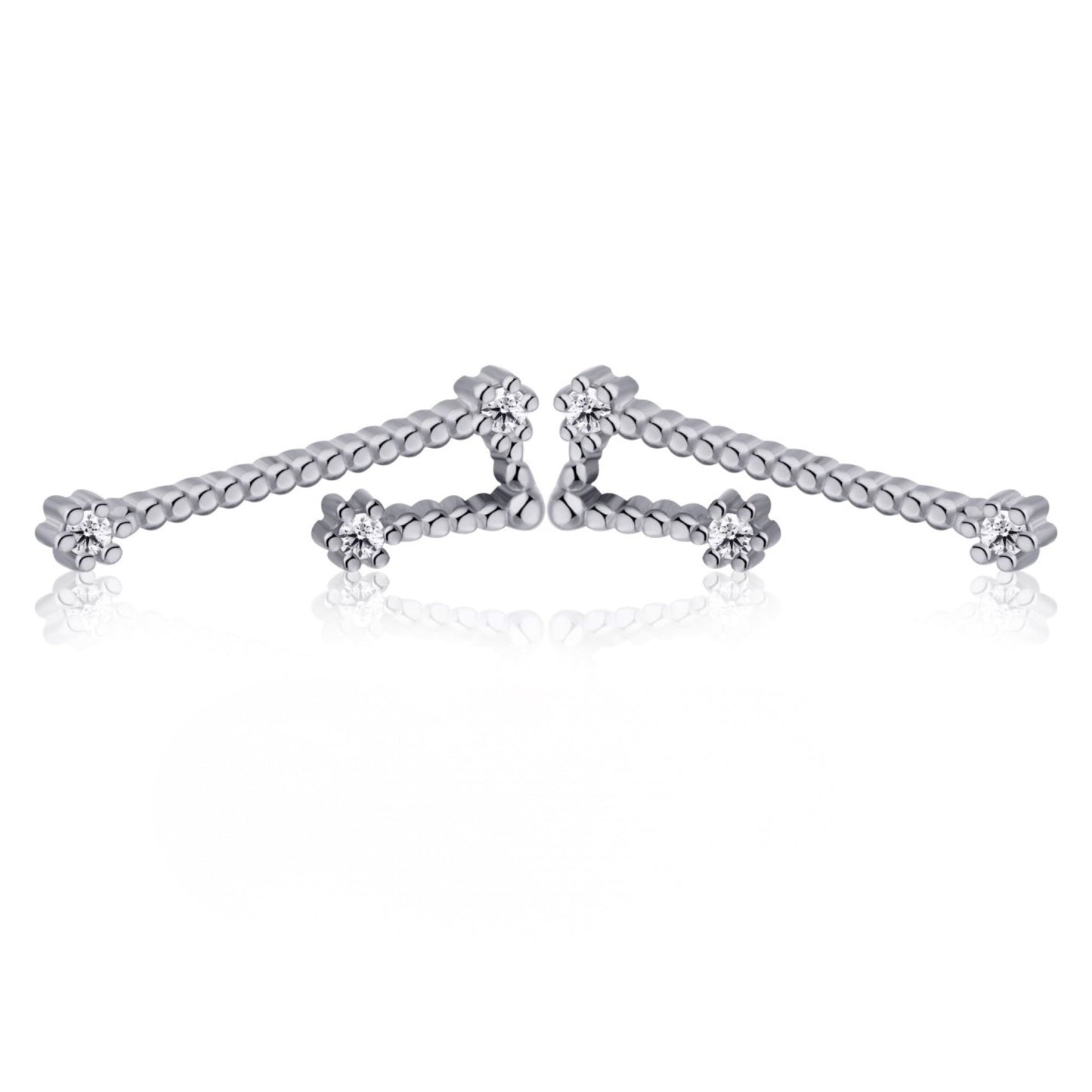 GIOVE MIO Studs Constelacion Tauro Ag 925 en Plata 925. Plata 925 / #N/A / 4X3MM