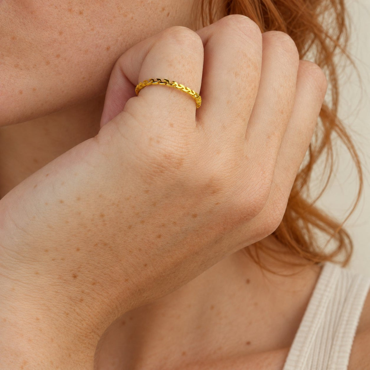 GIOVE MIO Anillo Fashion Raggi en Plata 925 Bañada en Oro Amarillo de 18Kt. Plata 925 Bañada en Oro 18Kt / Amarillo