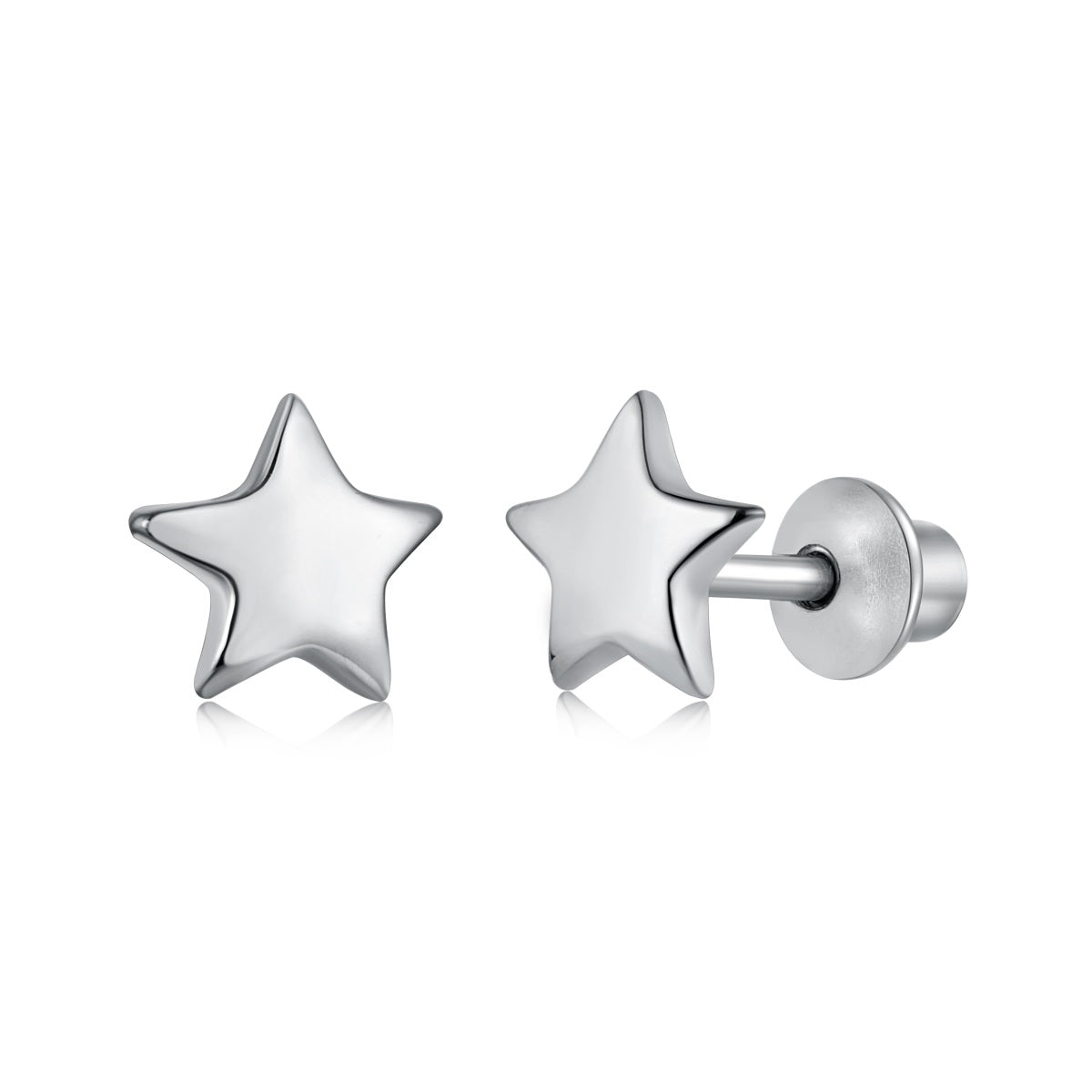 GIOVE MIO Studs Twinkle en Plata 925. Plata 925 / Blanco / 5X5MM