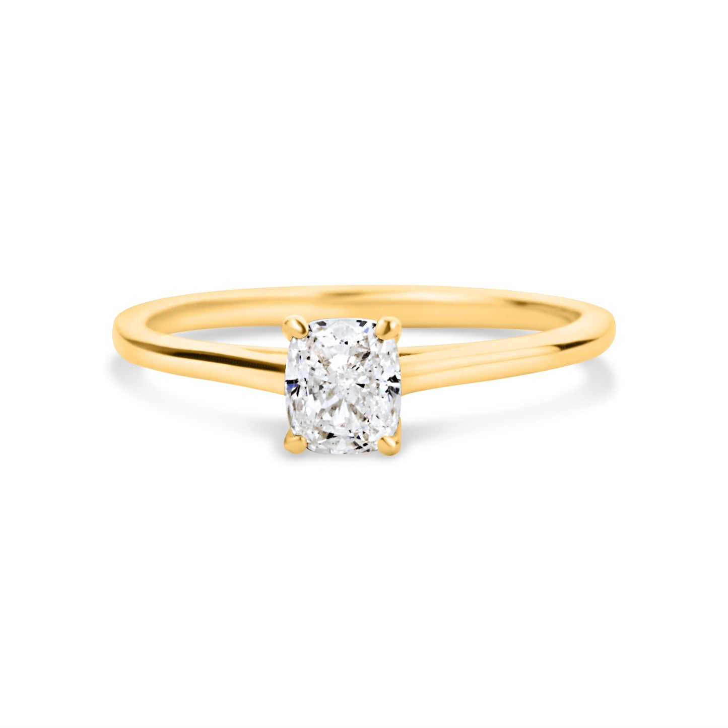 GIOVE MIO Solitario en Oro Amarillo de 14Kt con Diamante Natural. Oro 14Kt / Amarillo