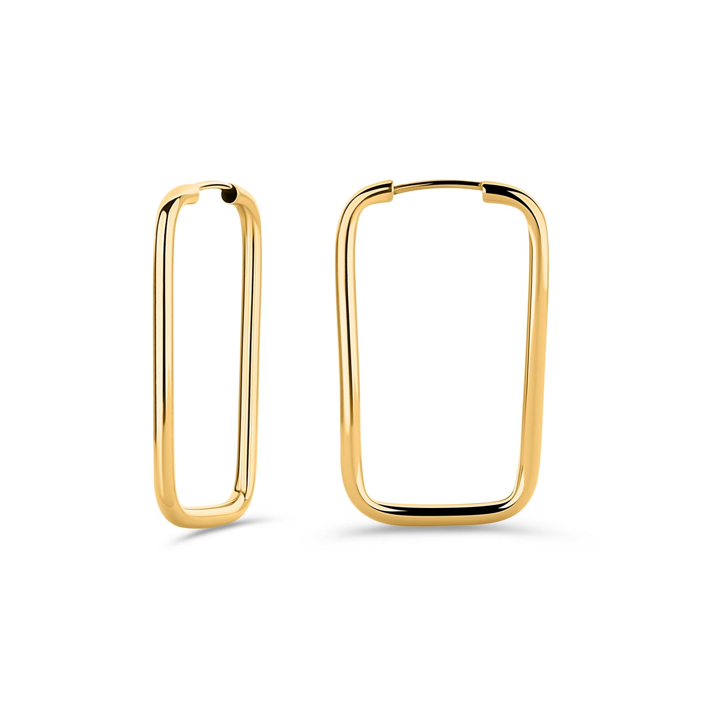 GIOVE MIO 14KT YELLOW GOLD HOOP EARRINGS