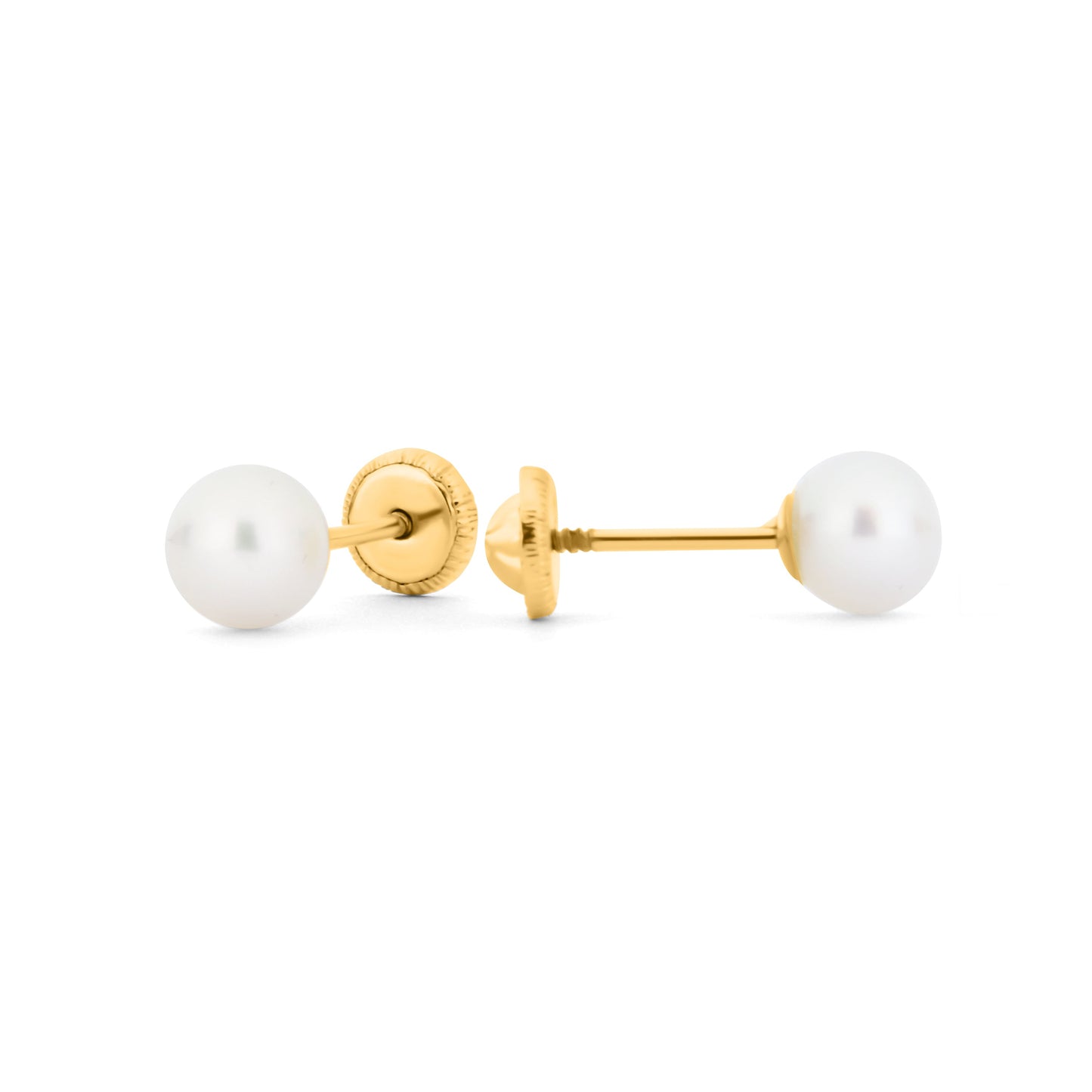 GIOVE MIO: Exclusivos aretes de bebé en oro amarillo de 18kt con cierre de seguridad y perla, la joya perfecta para celebrar la llegada de tu pequeño tesoro. ¡Hazlo brillar desde el primer día con elegancia y estilo! ORO 18KT / AMARILLO