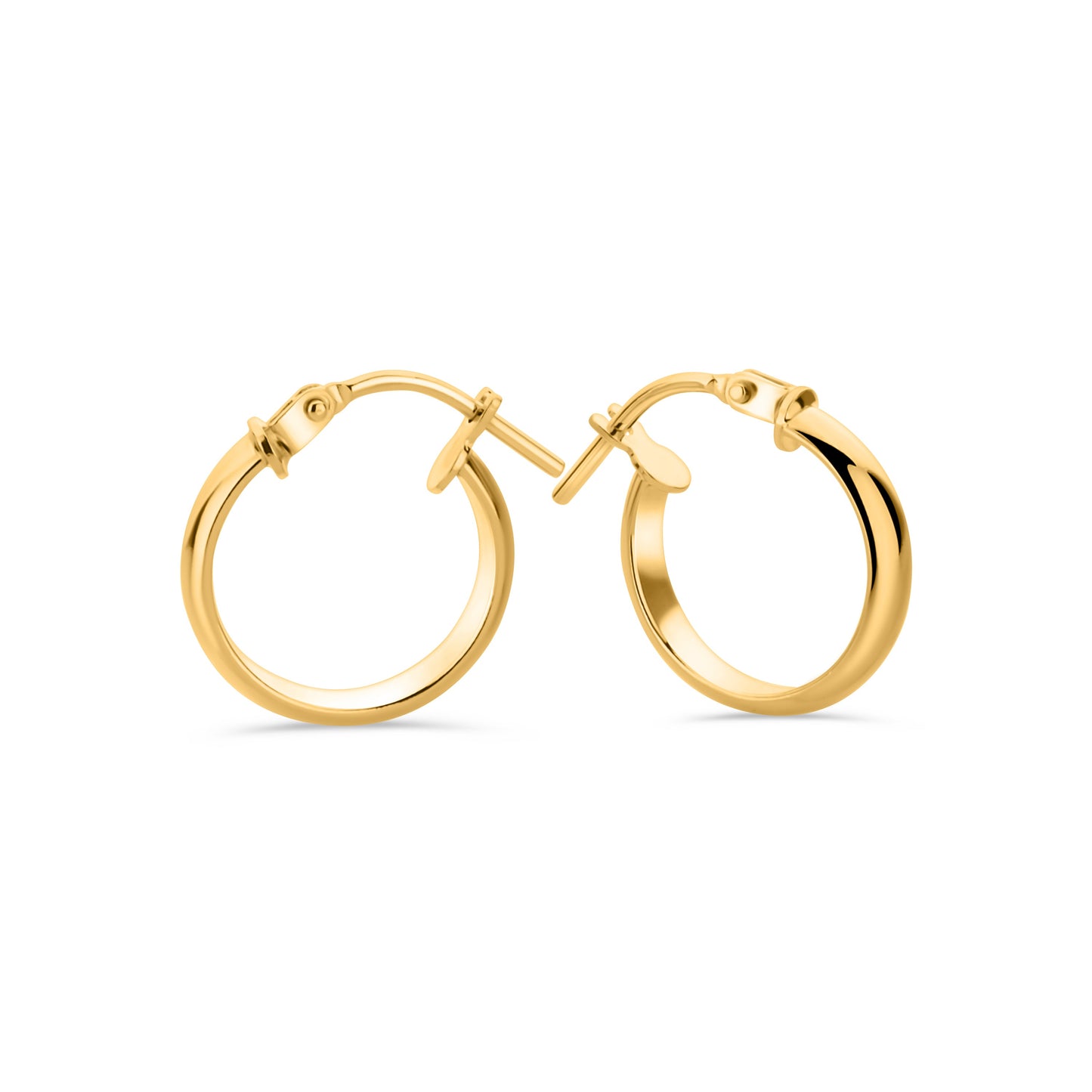 GIOVE MIO 18KT YELLOW GOLD HOOP EARRINGS
