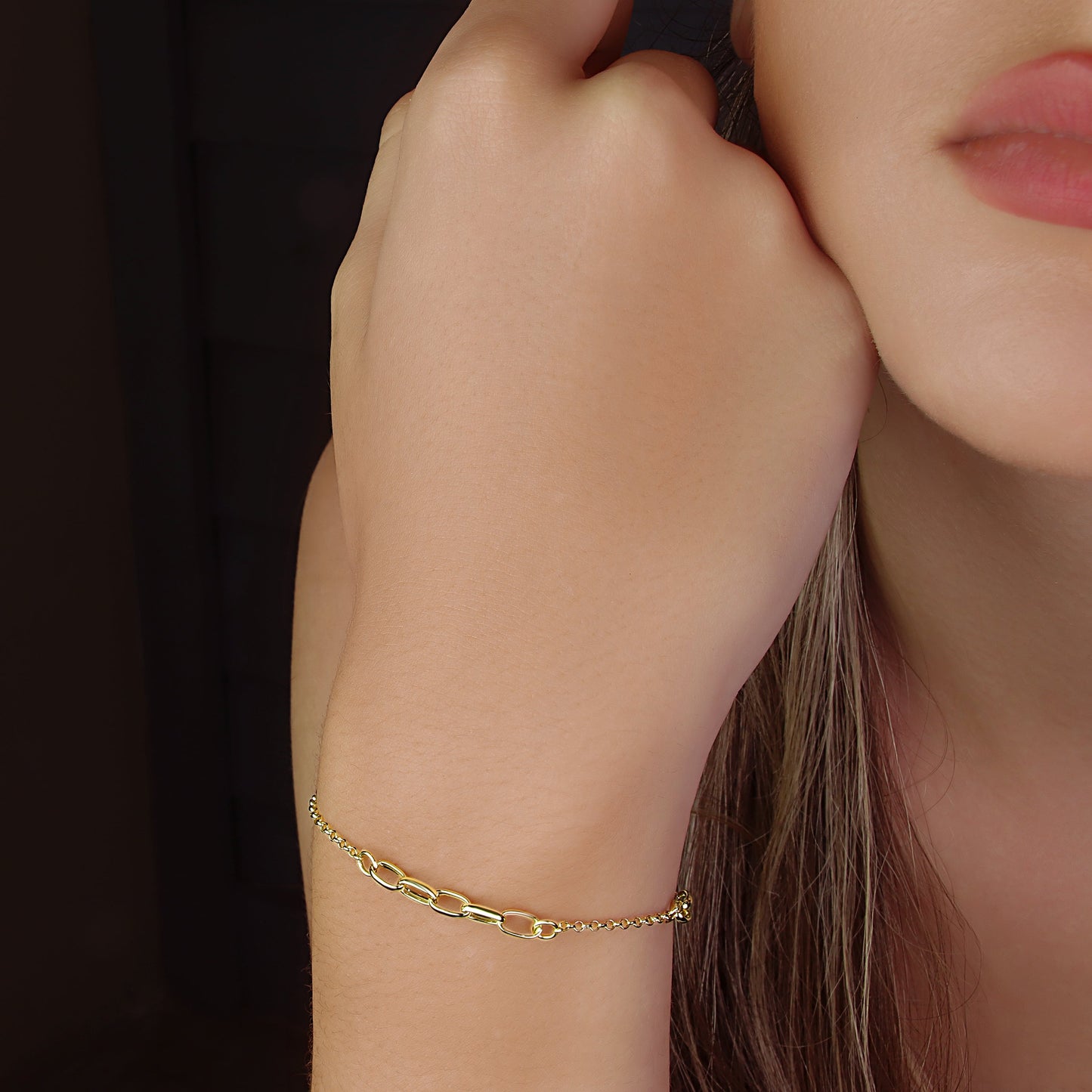 GIOVE MIO Pulsera de Cadena en Oro Amarillo de 18Kt. Oro 18Kt / Amarillo