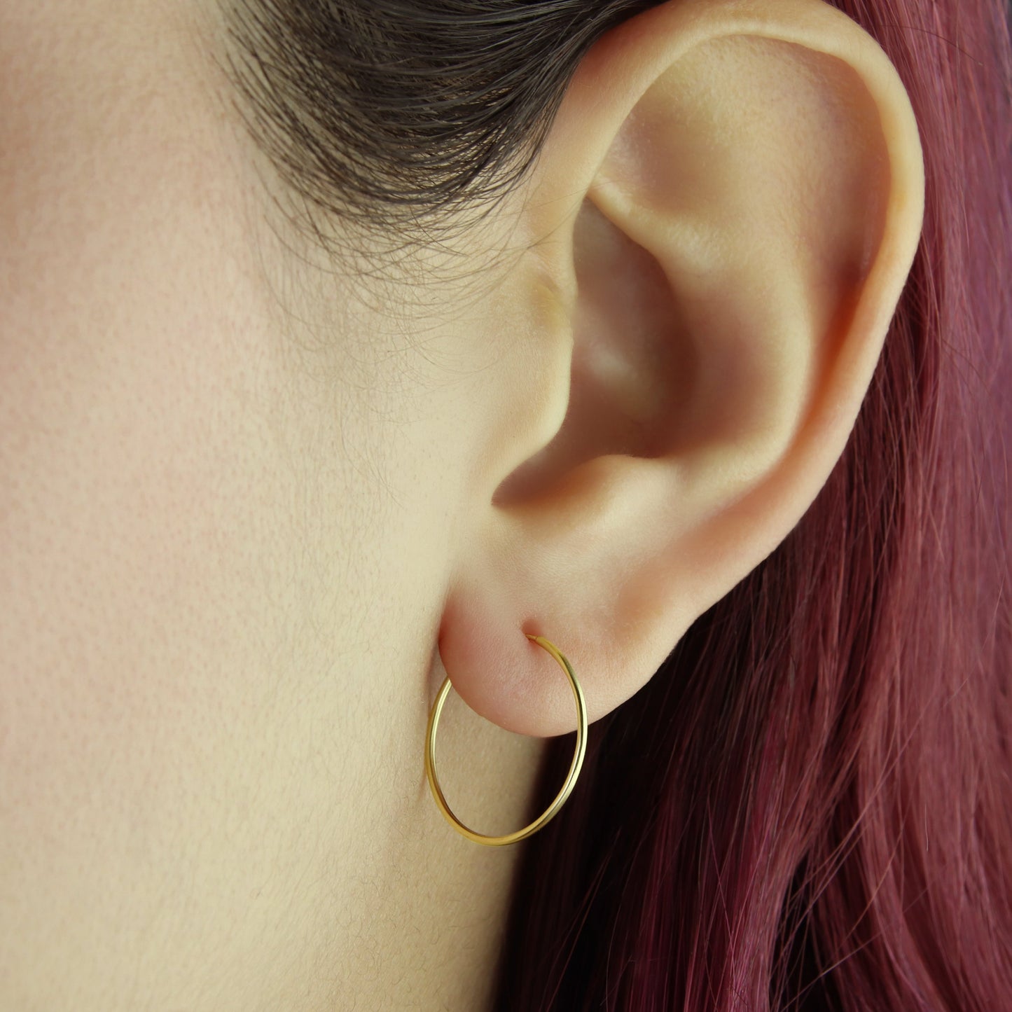 GIOVE MIO Argollas en Oro Amarillo de 18Kt. Oro 18Kt / Amarillo / 16.5MM TUB 0.7MM