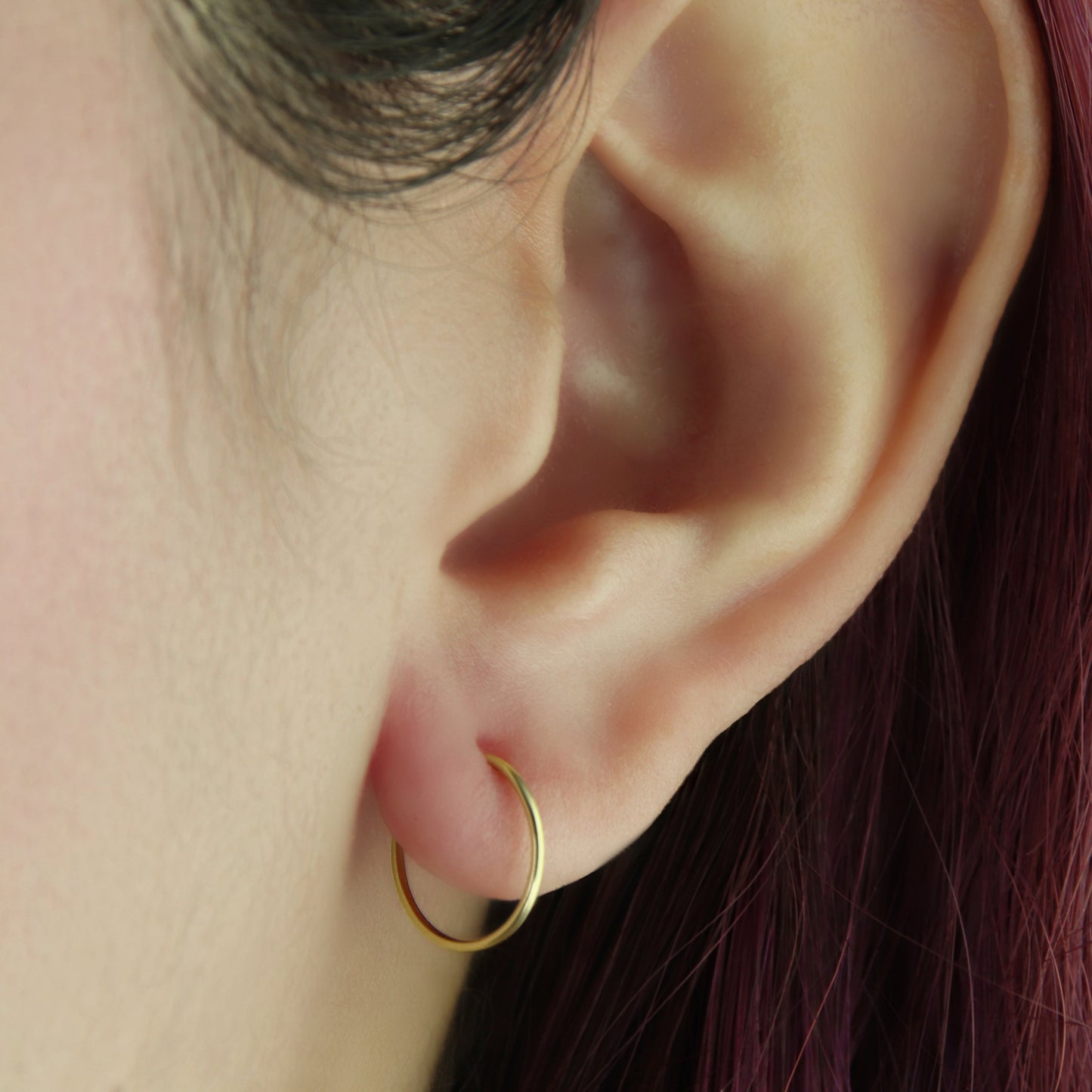 GIOVE MIO Argollas en Oro Amarillo de 18Kt. Oro 18Kt / Amarillo / 11MM TUB 0.7MM