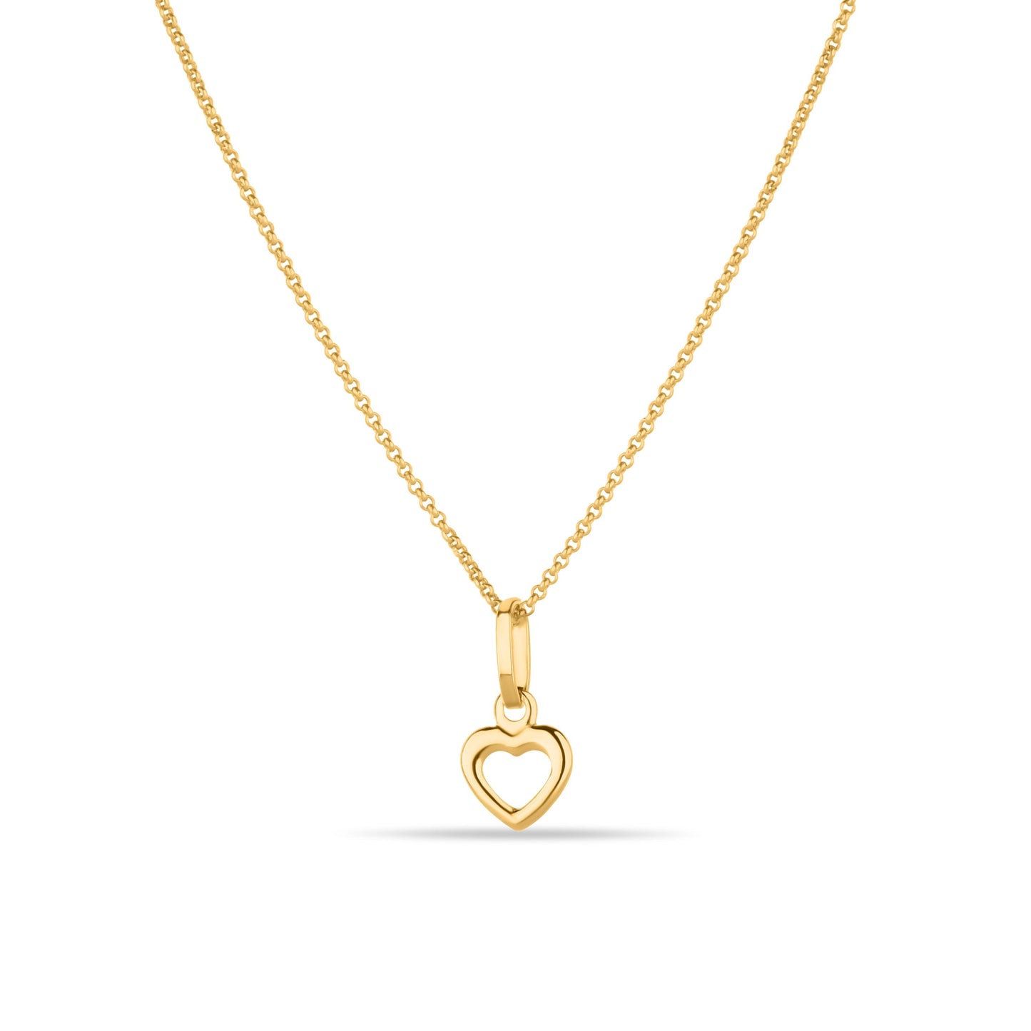 GIOVE MIO Dije de Corazón en Oro Amarillo de 18Kt. Oro 18Kt / Amarillo / 9.7X7MM