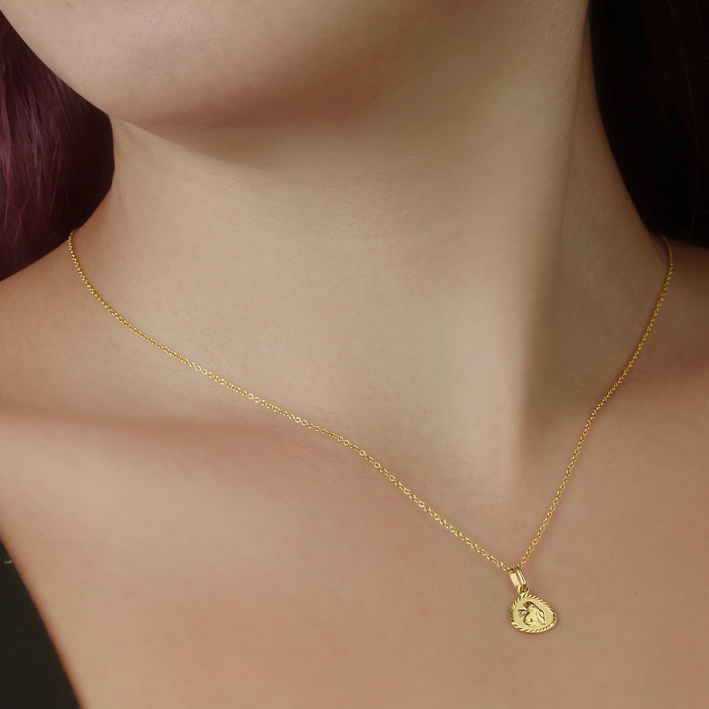 GIOVE MIO: Exclusive 18kt Yellow Gold Angel Pendant for Divine Protection and Blessings. Carry the heavenly protection you need! Get yours now!