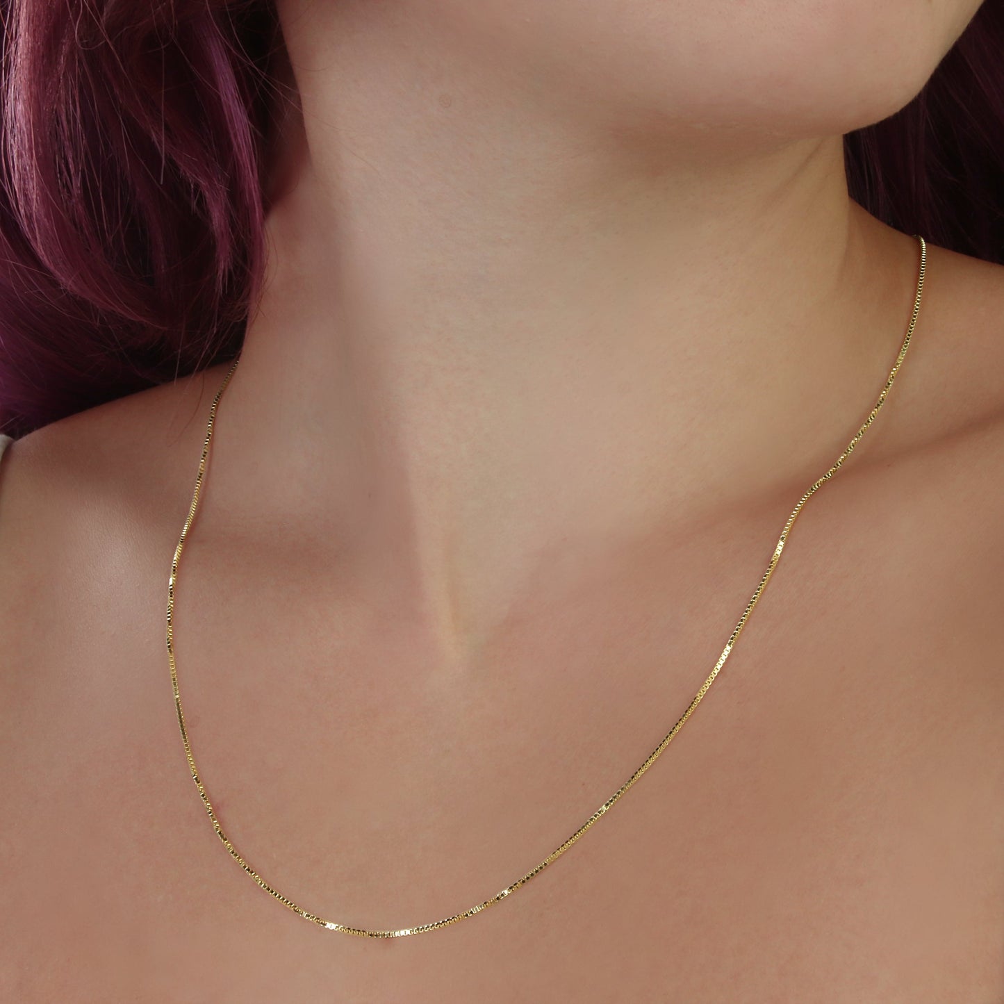 GIOVE MIO: Exclusive 18kt Yellow Gold Venetian Chain Necklace - Elegance and style in 50 CM of pure luxury! Dare to shine with our lobster clasp! Make it yours now!