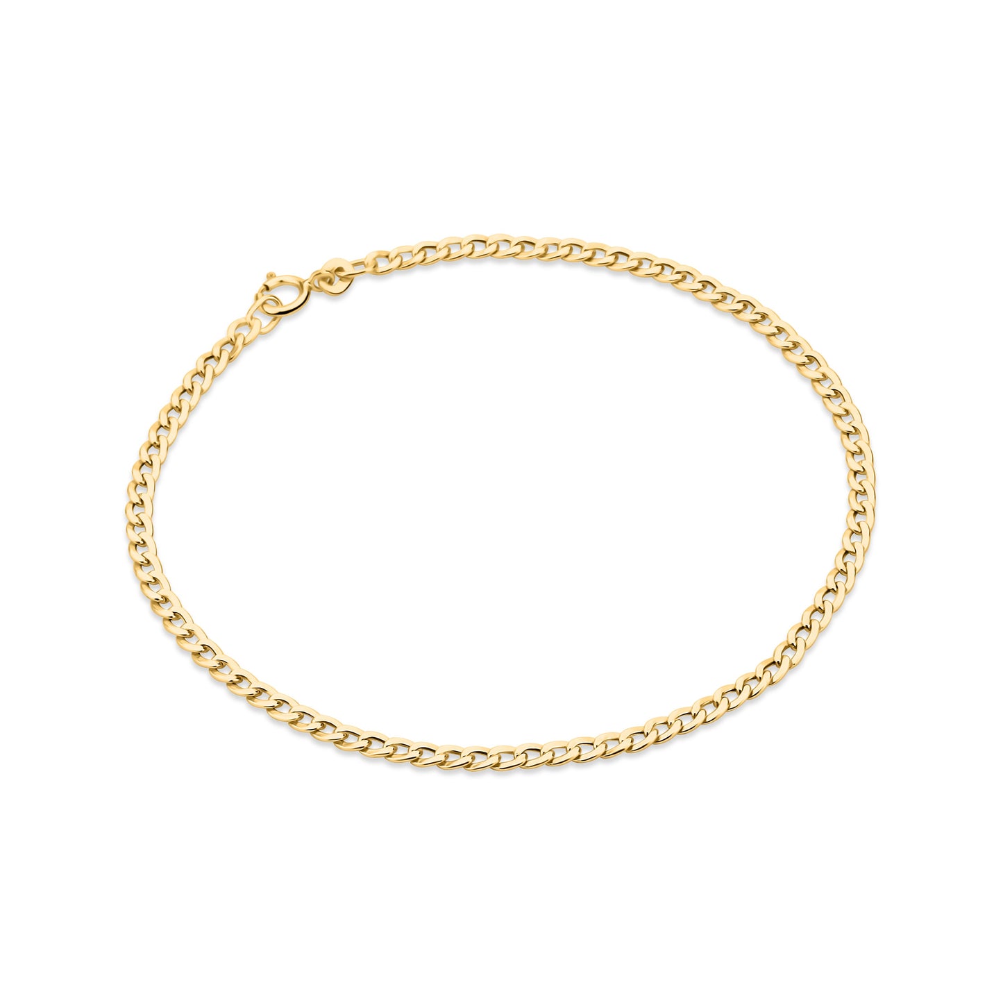 GIOVE MIO: 18kt Yellow Gold Gourmet Chain Bracelet - Shine elegantly on your wrist with our luxurious 18 CM bracelet! Make it yours now!