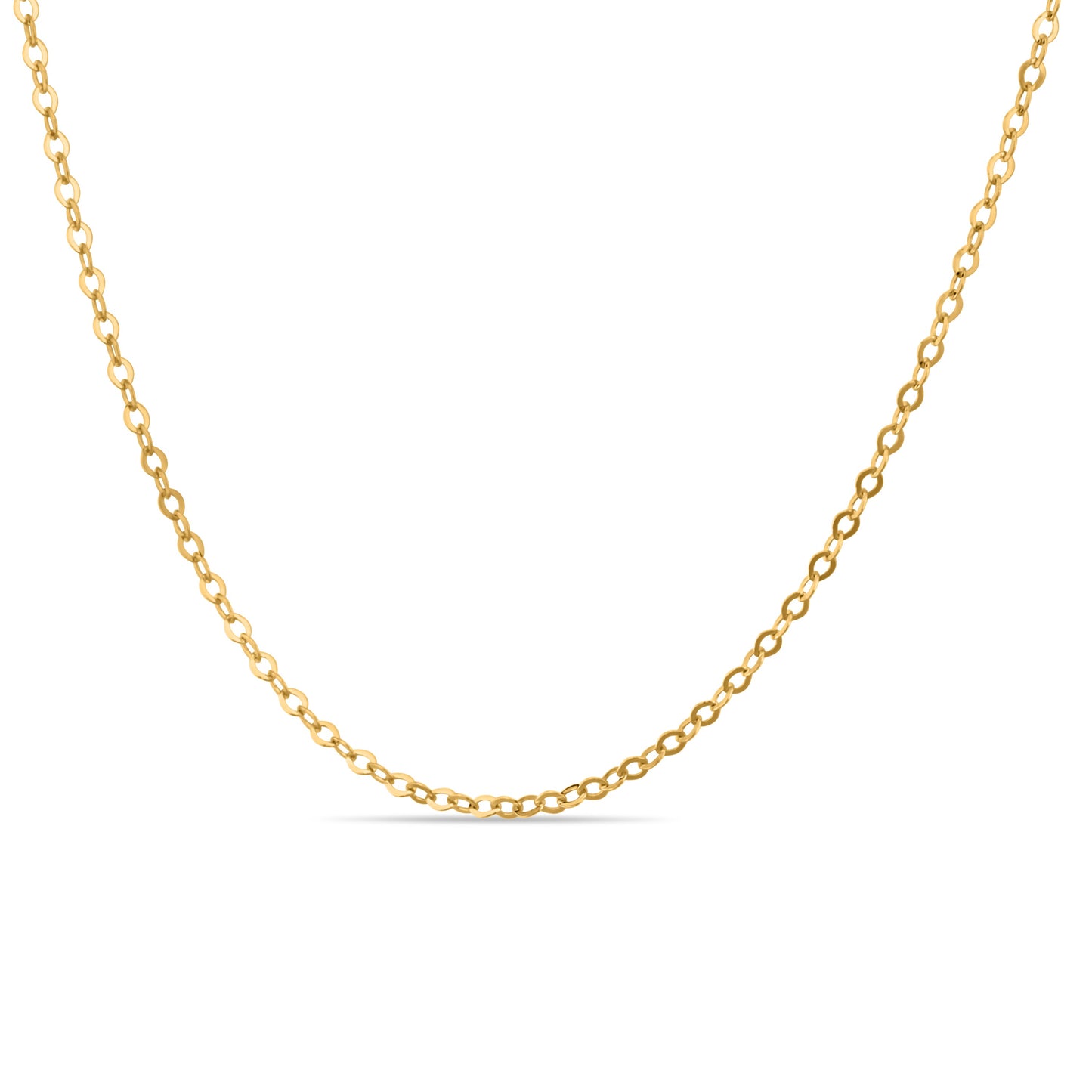 GIOVE MIO Exclusive 1.3mm 18kt Gold Chain 45cm with Reasa Clasp. Timeless piece to pair with your favorite pendant. Shine elegantly!