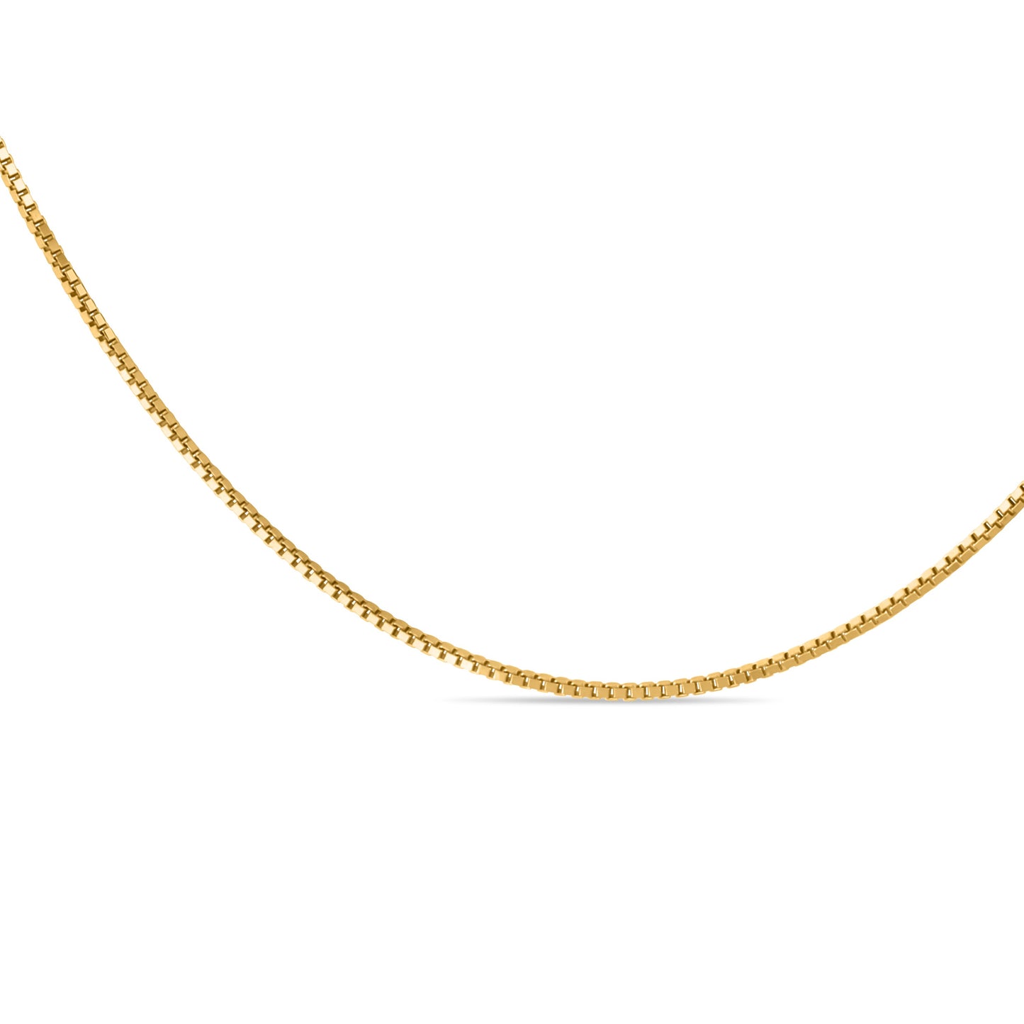 GIOVE MIO Exclusive 0.6 MM Wide 18kt Yellow Gold Chain 45 CM with Reasa Clasp. Fine jewelry of timeless elegance. Shine in style with this radiant piece!