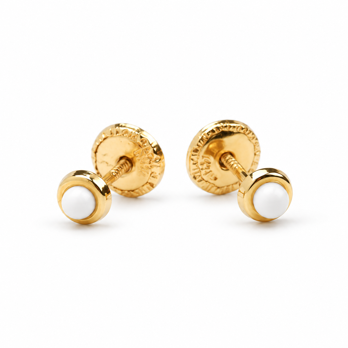 Par de aretes de bebé en oro amarillo, 00229342