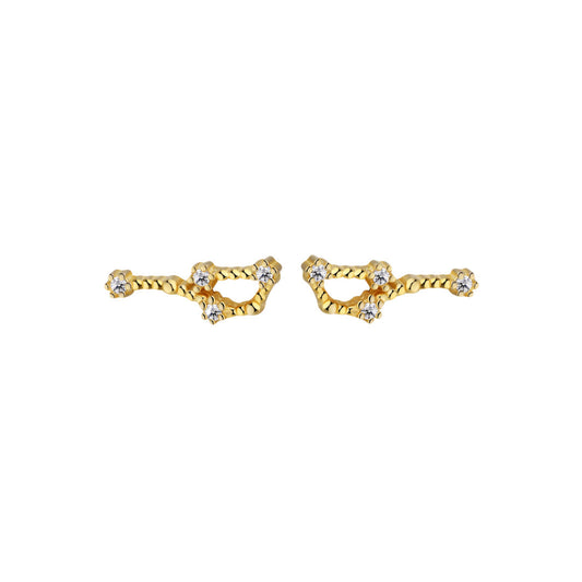 GIOVE MIO: Anillo CONSTELACION Fashion en Plata 925 - El Toque Audaz que Necesitas para Brillar PLATA 925 / AMARILLO