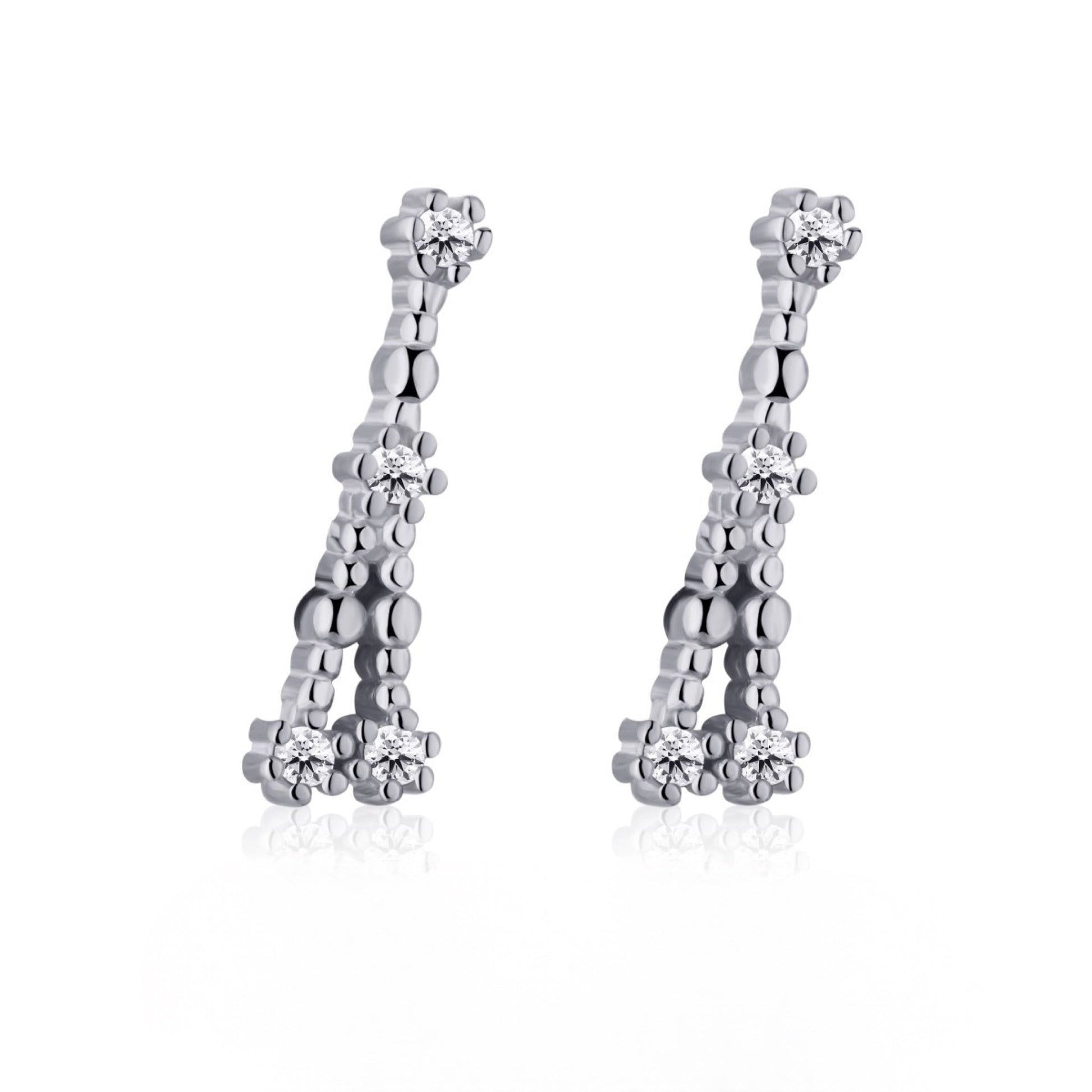 GIOVE MIO Studs Constelacion Cancer Ag 925 en Plata 925. Plata 925 / #N/A / 12X3MM