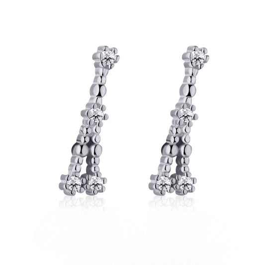 GIOVE MIO Studs Constelacion Cancer Ag 925 en Plata 925. Plata 925 / #N/A / 12X3MM