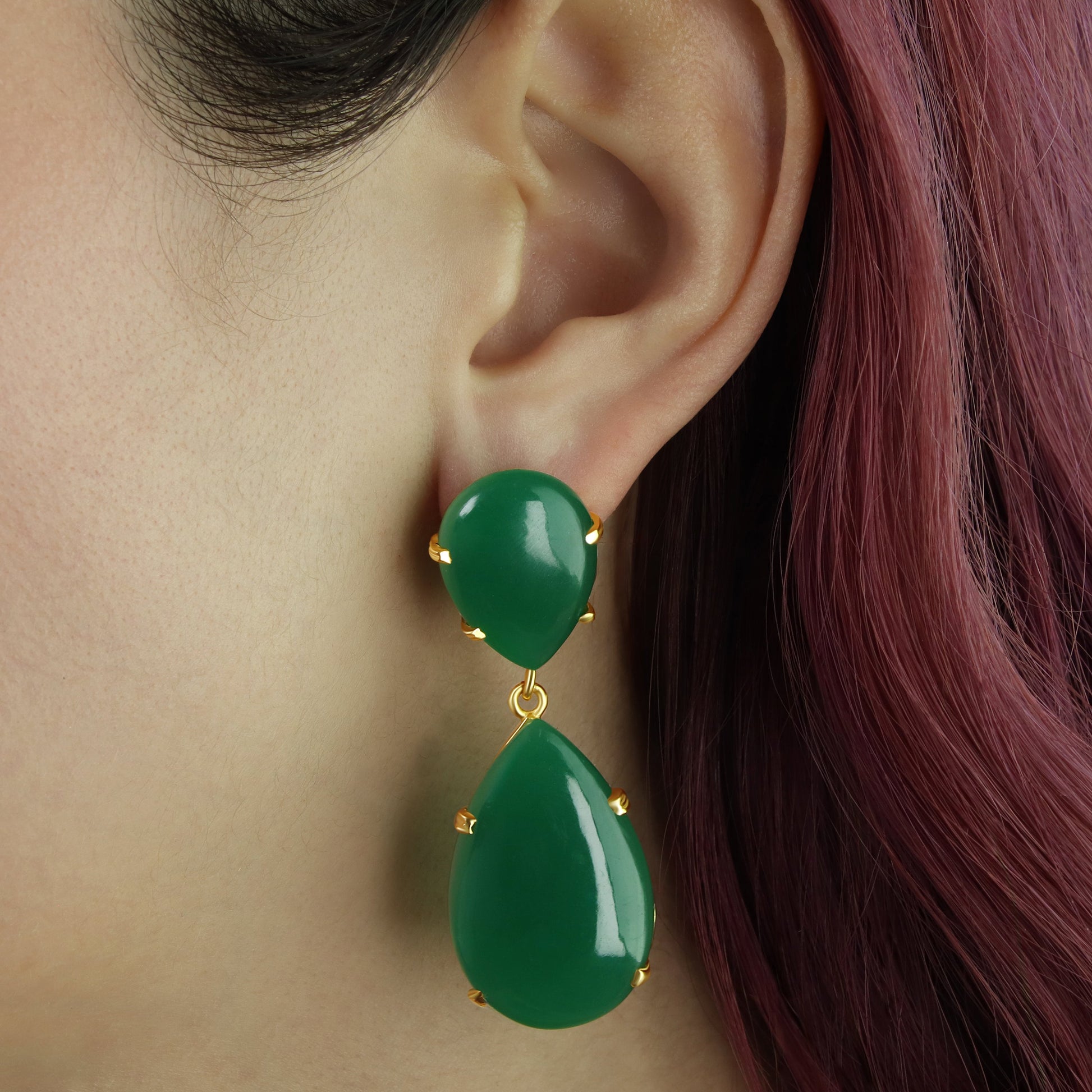 GIOVE MIO EARRINGS IN YELLOW SILVER 925