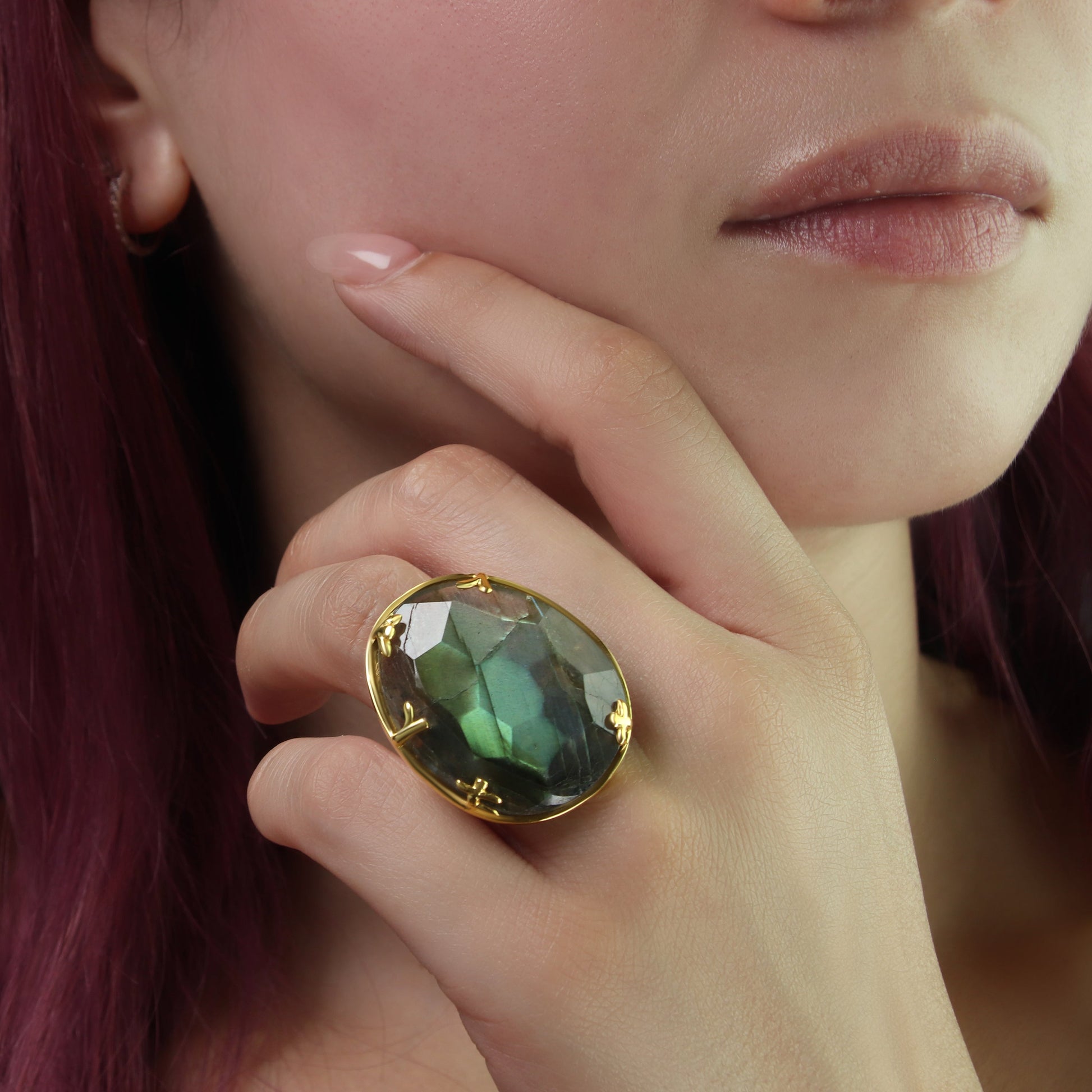 GIOVE MIO Anillo Fashion Chiron en Plata 925 Bañada en Oro Amarillo de 18Kt. Plata 925 Bañada en Oro 18Kt / Amarillo / 33X27MM