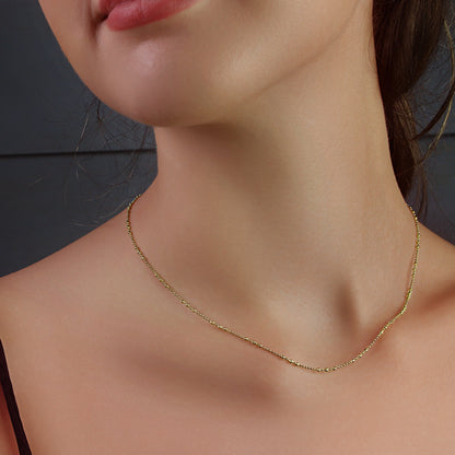 GIOVE MIO Cadena en Plata 925 Bañada en Oro Amarillo de 18Kt. Plata 925 Bañada en Oro 18Kt / Amarillo