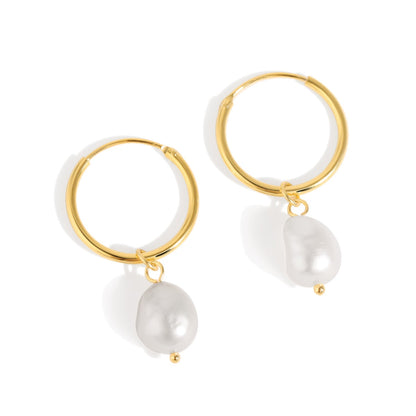 GIOVE MIO: ARETES PERLA DI MARE en Plata 925 - ¡Destaca con Estilo y Elegancia! PLATA 925 / AMARILLO