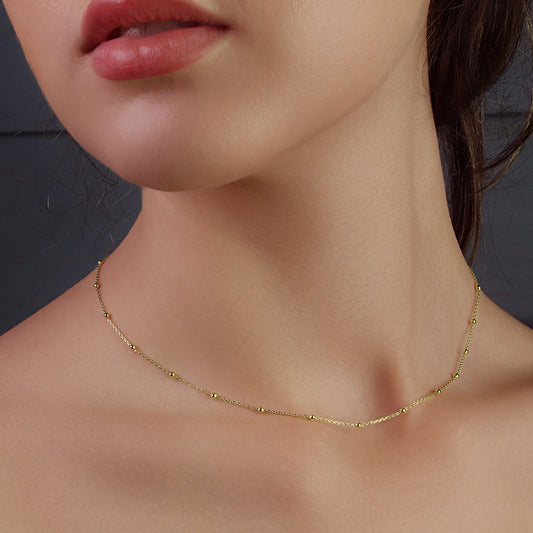 GIOVE MIO NECKLACE IN YELLOW SILVER 925