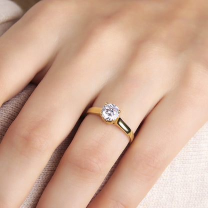 GIOVE MIO Solitario en Oro Amarillo de 18Kt. Oro 18Kt / Amarillo