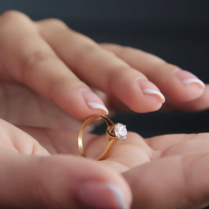 GIOVE MIO Solitario en Oro Amarillo de 18Kt. Oro 18Kt / Amarillo