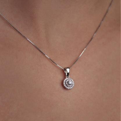 GIOVE MIO Dije de Fashion en Oro Blanco de 14Kt con Diamantes Naturales. Oro 14Kt / Blanco / 7MM