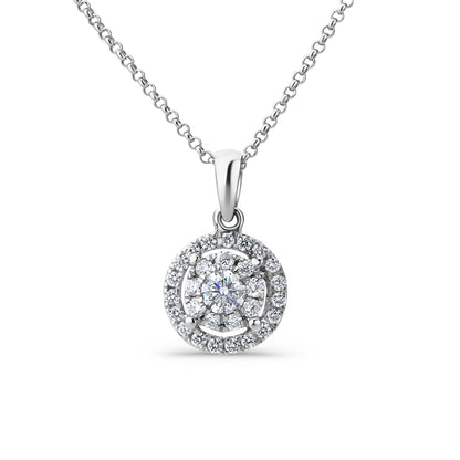 GIOVE MIO Dije de Fashion en Oro Blanco de 14Kt con Diamantes Naturales. Oro 14Kt / Blanco / 7MM