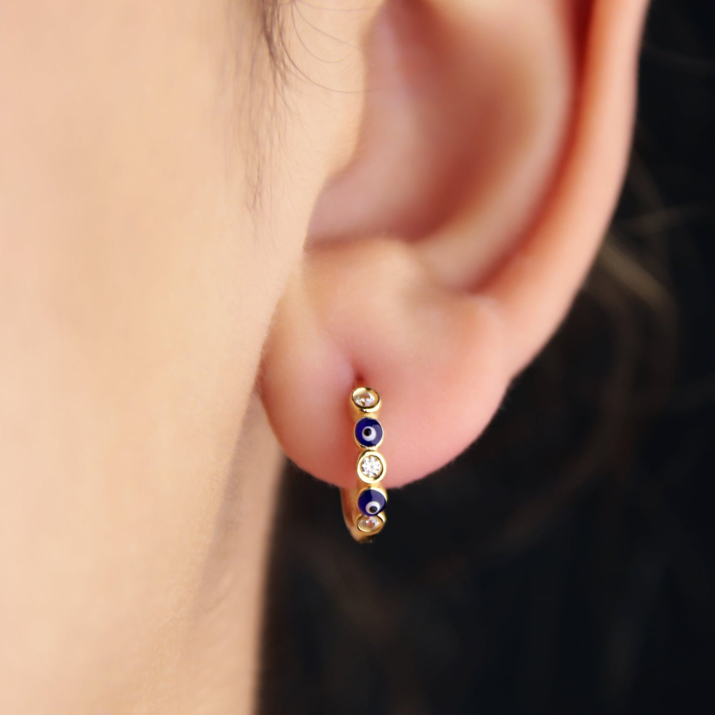 GIOVE MIO Huggies en Oro Amarillo de 18Kt. Oro 18Kt / Amarillo / 12.8X2.4MM