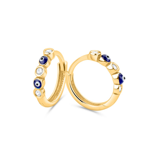 HUGGIE EARRINGS IN 18KT YELLOW GOLD