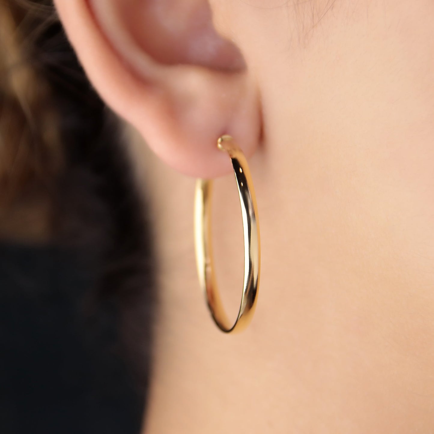 GIOVE MIO Argollas en Oro Amarillo de 18Kt. Oro 18Kt / Amarillo / 33MM TUB 3.8X1.5MM