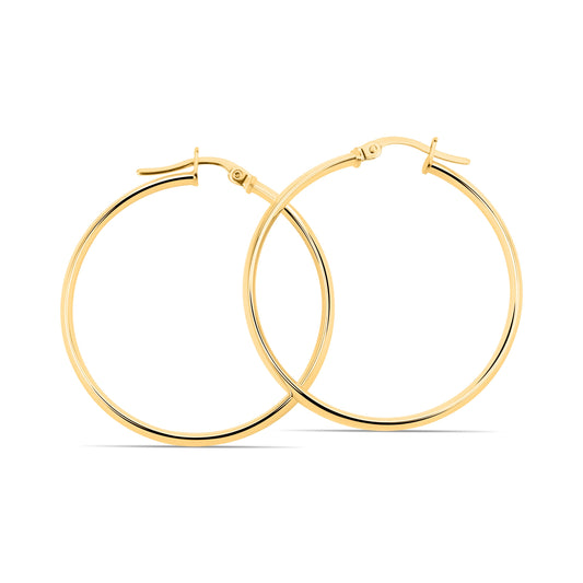 GIOVE MIO Argollas en Oro Amarillo de 18Kt. Oro 18Kt / Amarillo / 33MM TUB 3.8X1.5MM