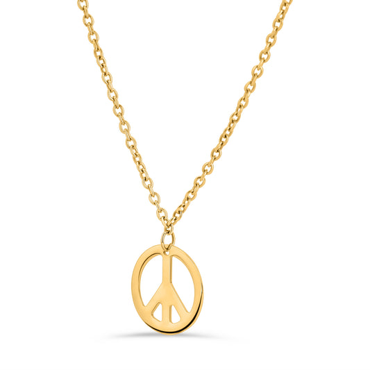 CHAIN NECKLACE WITH CHARM IN 18KT YELLOW GOLD, 45 CM LONG