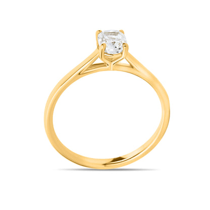GIOVE MIO Solitario en Oro Amarillo de 14Kt con Diamante Natural. Oro 14Kt / Amarillo