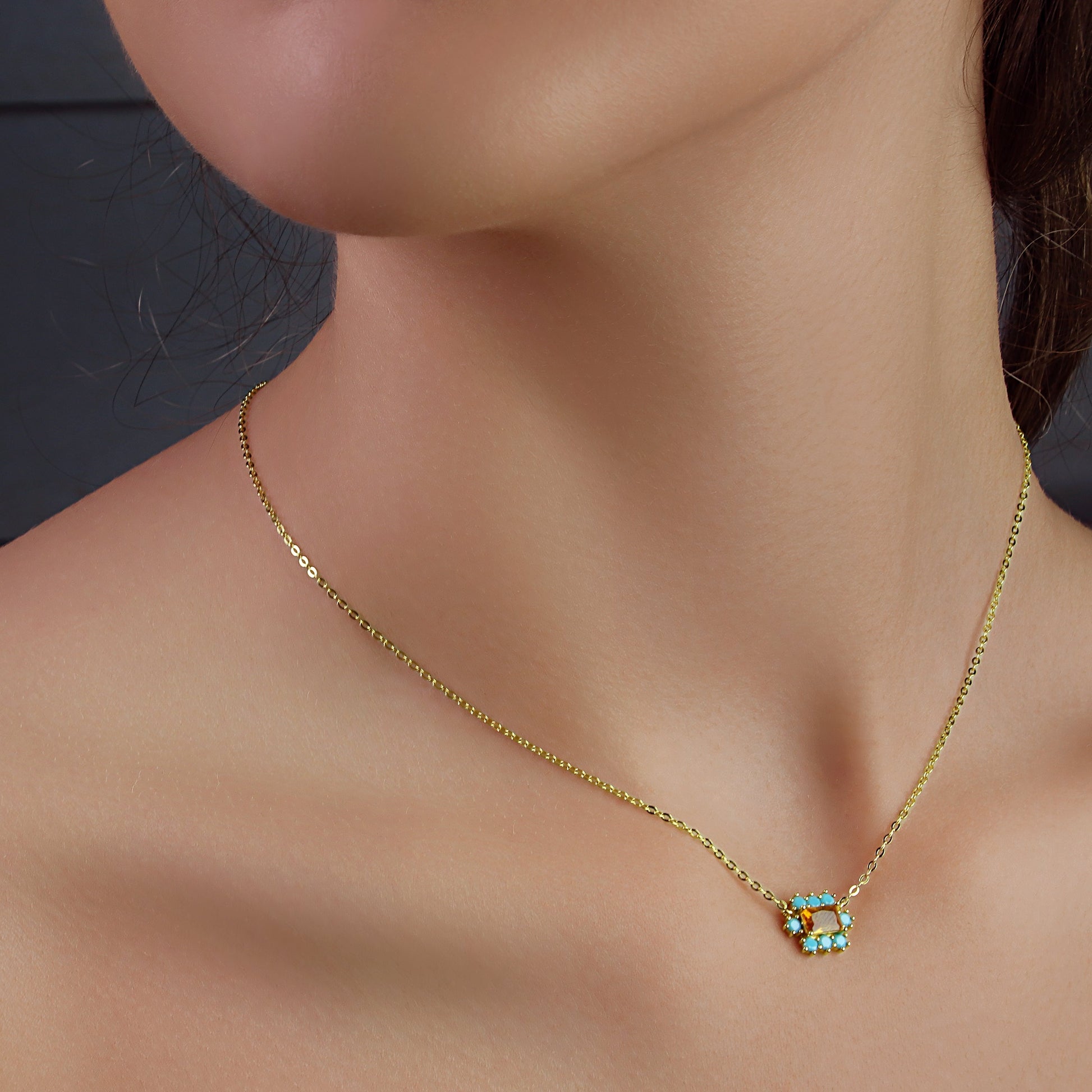 GIOVE MIO Cadena Celina Yellow en Plata 925 Bañada en Oro Amarillo de 18Kt. Plata 925 Bañada en Oro 18Kt / Amarillo / 11X9MM