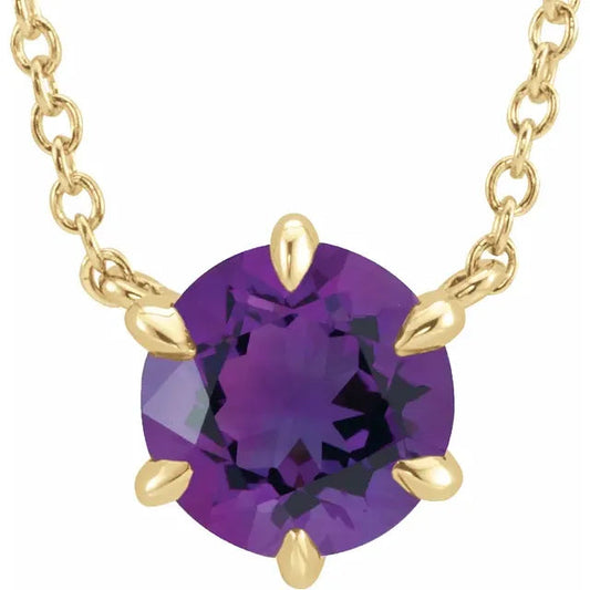 GIOVE MIO: Cadena Exclusiva con Dije de Amatista en Oro Amarillo 14kt. ¡Resalta tu sofisticación! Lleva la elegancia y lujo con nuestra cadena única y amatista. Añade distinción a tu look con esta pieza sofisticada de 45 CM. ¡Hazte con la tuya y brilla! ORO 14KT / AMARILLO