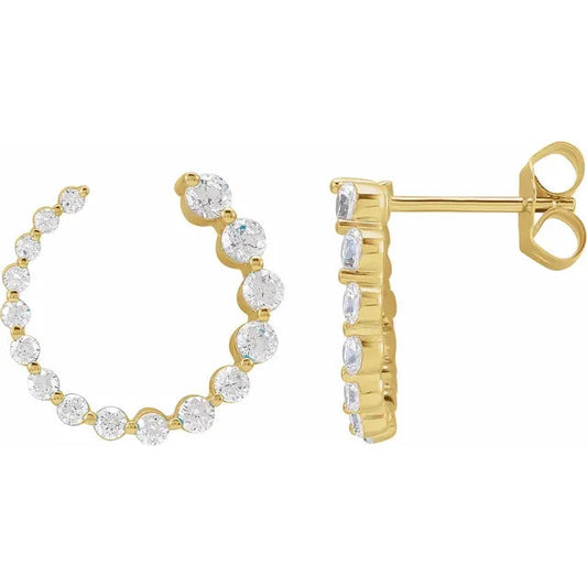 GIOVE MIO: Anillo de Oro Amarillo 14kt con Diamante Natural 0.87ct - ¡Deslumbra con Elegancia y Estilo! ORO 14KT / AMARILLO / 15 X 15 MM