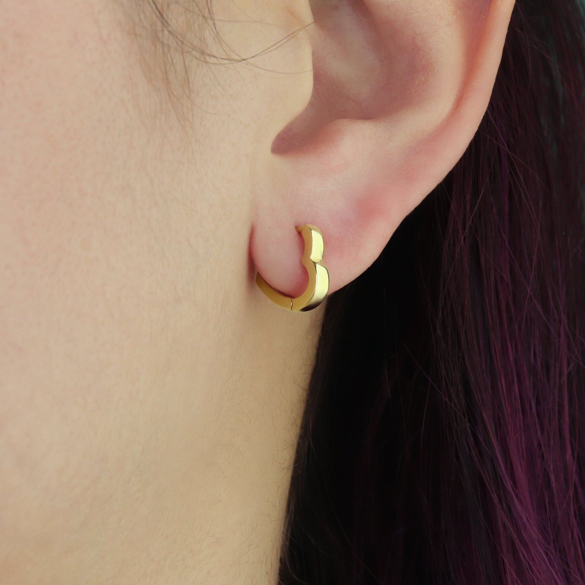 GIOVE MIO Huggies en Oro Amarillo de 14Kt. Oro 14Kt / Amarillo / 11X10MM