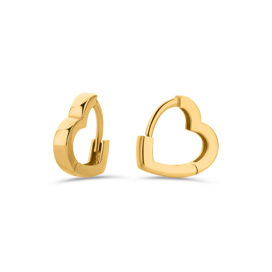 GIOVE MIO HUGGIE EARRINGS IN 14KT YELLOW GOLD