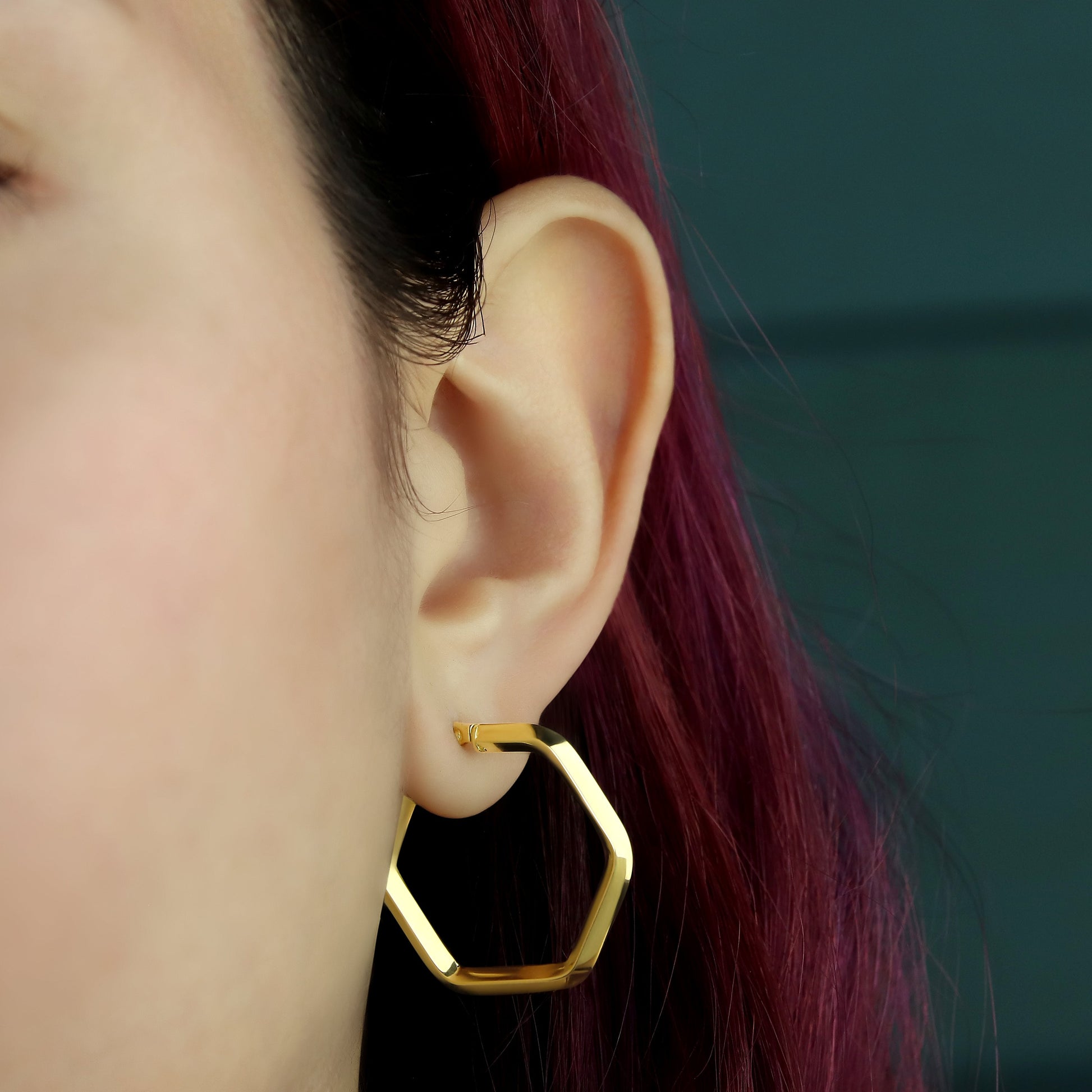 GIOVE MIO Argollas en Oro Amarillo de 14Kt. Oro 14Kt / Amarillo / 23X22MM TUB 2.5MM