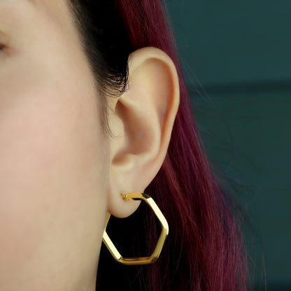 GIOVE MIO Argollas en Oro Amarillo de 14Kt. Oro 14Kt / Amarillo / 23X22MM TUB 2.5MM