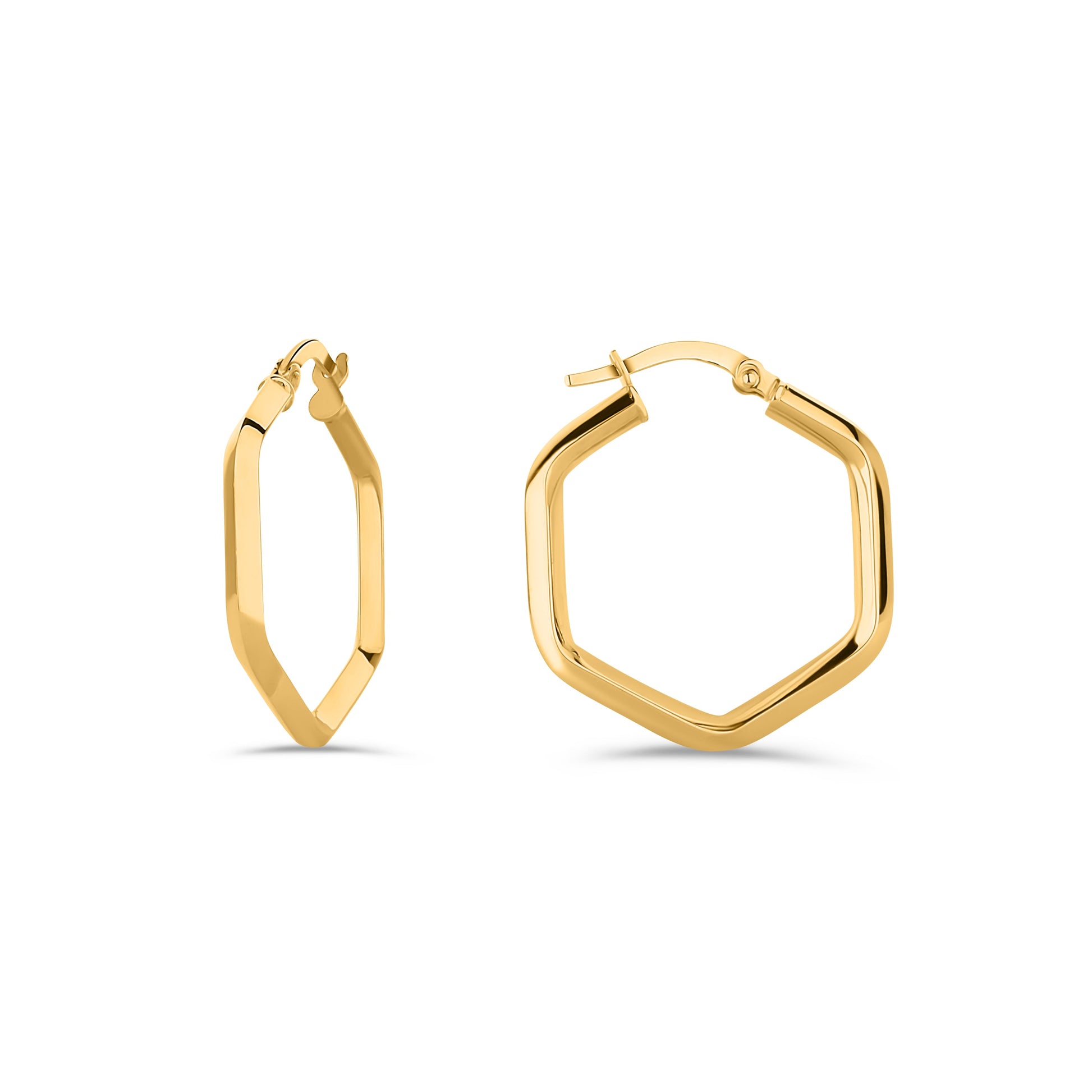 GIOVE MIO 14KT YELLOW GOLD HOOP EARRINGS