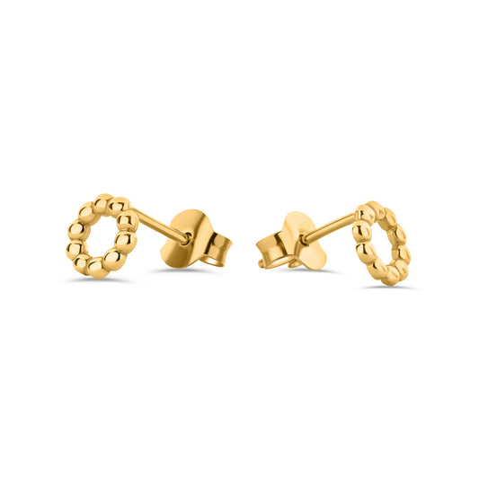 GIOVE MIO HUGGIE EARRINGS IN 14KT YELLOW GOLD