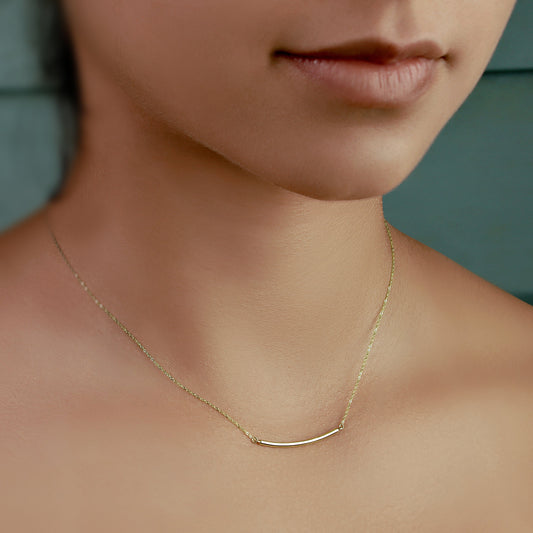 GIOVE MIO CHAIN NECKLACE WITH CHARM IN 14KT YELLOW GOLD, 45 CM LONG