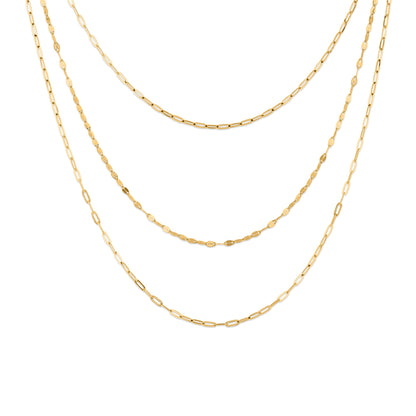 GIOVE MIO Collar Multi-Tira en Oro Amarillo de 14Kt. Oro 14Kt / Amarillo