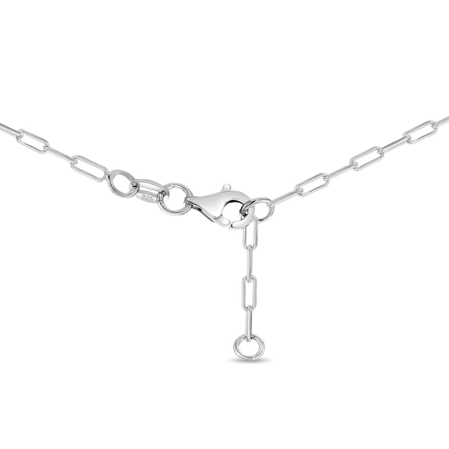 GIOVE MIO Cadena con Dije Circular en Plata 925. Plata 925 / Blanco / 10MM