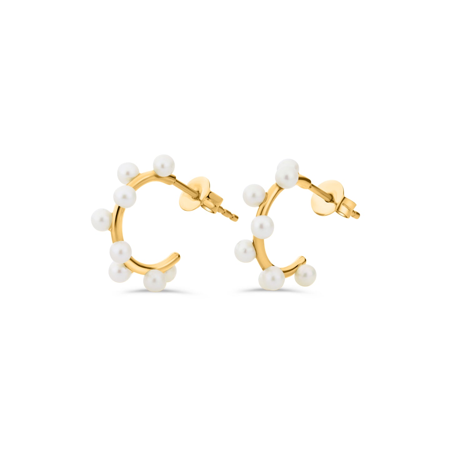 GIOVE MIO Aretes Fashion en Oro Amarillo de 18Kt con Perlas Cultivadas de Aguadulce. Oro 18Kt / Amarillo / 15X5MM