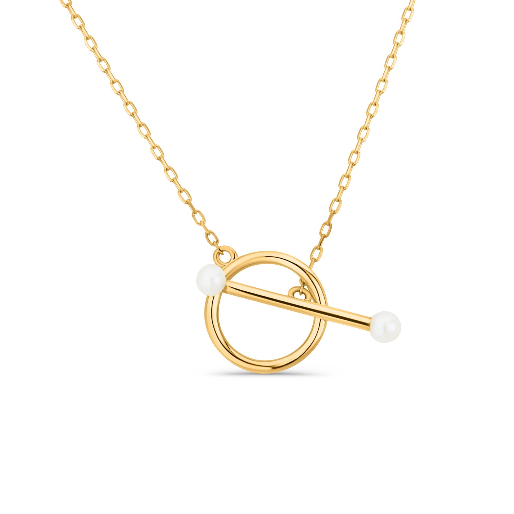 GIOVE MIO Cadena con Perlas en Oro Amarillo de 18Kt con Perlas Cultivadas de Aguadulce. Oro 18Kt / Amarillo